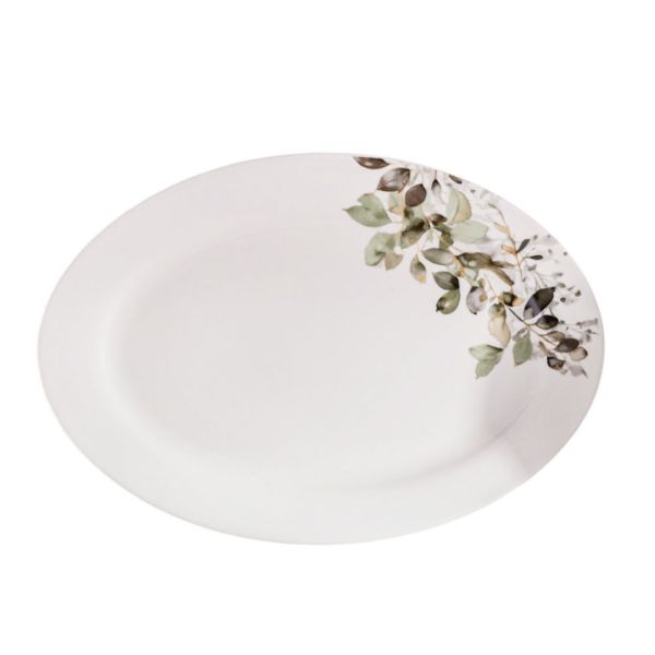 ΠΙΑΤΕΛΑ ΠΟΡΣΕΛΑΝΙΝΗ ΜΕ ΣΧΕΔΙΟ ΦΥΛΛΑ ΣΕ ΓΗΙΝΕΣ ΑΠΟΧΡΩΣΕΙΣ 30,5εκ. ANKOR