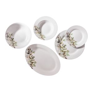 ΣΕΡΒΙΤΣΙΟ ΠΙΑΤΩΝ ΠΟΡΣΕΛΑΝΙΝΟ 20ΤΜΧ ΜΕ ΣΧΕΔΙΟ ΦΥΛΛΑ ΣΕ ΓΗΙΝΕΣ ΑΠΟΧΡΩΣΕΙΣ ANKOR