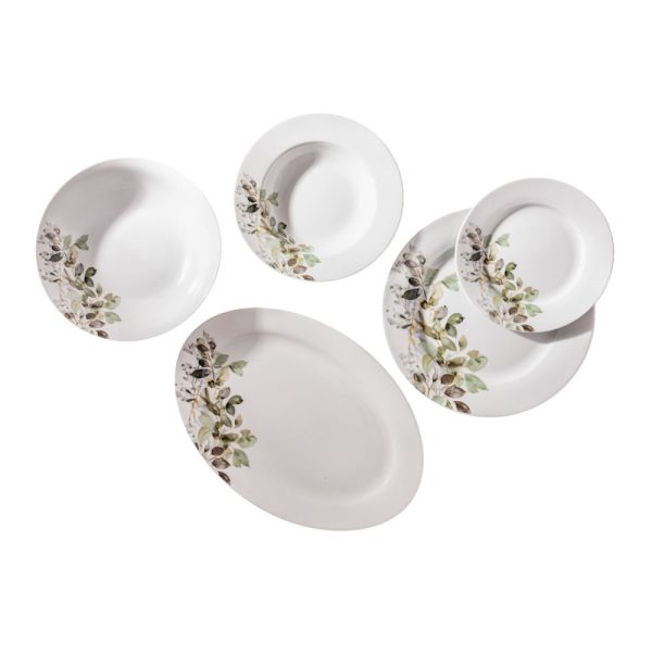 ΣΕΡΒΙΤΣΙΟ ΠΙΑΤΩΝ ΠΟΡΣΕΛΑΝΙΝΟ 20ΤΜΧ ΜΕ ΣΧΕΔΙΟ ΦΥΛΛΑ ΣΕ ΓΗΙΝΕΣ ΑΠΟΧΡΩΣΕΙΣ ANKOR