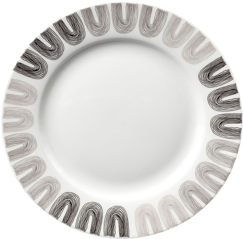 ΠΙΑΤΟ ΦΡΟΥΤΟΥ ΠΟΡΣΕΛΑΝΙΝΟ ΜΠΕΖ ΚΑΙ ΜΑΥΡΟ ΣΧΕΔΙΟ 19εκ.ANKOR