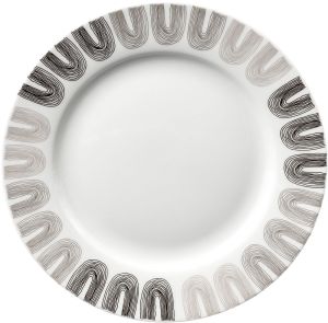 ΠΙΑΤΟ ΦΡΟΥΤΟΥ ΠΟΡΣΕΛΑΝΙΝΟ ΜΠΕΖ ΚΑΙ ΜΑΥΡΟ ΣΧΕΔΙΟ 19εκ.ANKOR