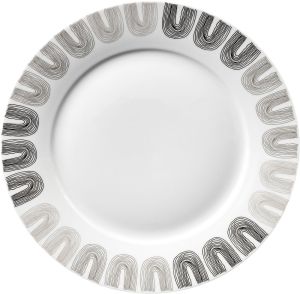 ΠΙΑΤΟ ΡΗΧΟ ΠΟΡΣΕΛΑΝΙΝΟ ΜΠΕΖ ΚΑΙ ΜΑΥΡΟ ΣΧΕΔΙΟ 24εκ.ANKOR