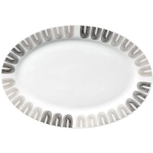 ΠΙΑΤΕΛΑ ΠΟΡΣΕΛΑΝΙΝΗ ΜΠΕΖ ΚΑΙ ΜΑΥΡΟ ΣΧΕΔΙΟ 30,5εκ.ANKOR