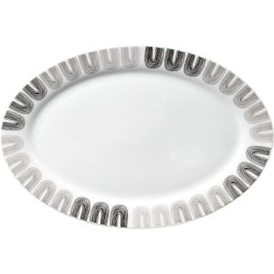 ΠΙΑΤΕΛΑ ΠΟΡΣΕΛΑΝΙΝΗ ΜΠΕΖ ΚΑΙ ΜΑΥΡΟ ΣΧΕΔΙΟ 35,5εκ.ANKOR