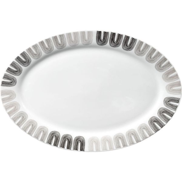 ΠΙΑΤΕΛΑ ΠΟΡΣΕΛΑΝΙΝΗ ΜΠΕΖ ΚΑΙ ΜΑΥΡΟ ΣΧΕΔΙΟ 35,5εκ.ANKOR